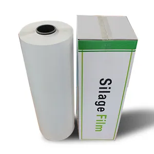 Stretch Plastic Cover Packing Film LLDPE Oxygen Barrier Silage Bale Wrap Film Wrap Replacement Film for Haylage Grass Crop