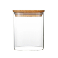 Bocaux de conservation en verre borosilicate de haute qualité avec couvercle à charnière, design classique artisanal, grande capacité pour thé, bonbons, épices et aliments, pour la cuisine