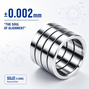 Bague de guidage haute précision SUJ2 1.3505, manchon de matrice en acier à roulement 52100 pour matrice d'emboutissage, remplacement pour MISUMI PUNCH DIN ISO - Product Image 1