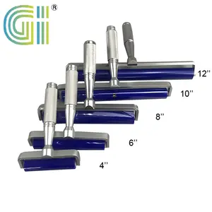 Fabrikanten 12 ''Aluminium Handvat Blauwe Herbruikbare Stof Stof Pcb Reiniging Esd Plakkerige Siliconen Roller