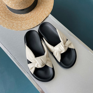 Sandalias de Plataforma Antideslizantes Cómodas para Mujer, Diseño Fujian, con Lazo, Populares para la Primavera - Product Image 3