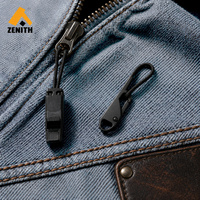Nylon Plastic Rope Zipper Puller Injection Molded and Woven Auto Lock or Non Lock Slider Custom Logo