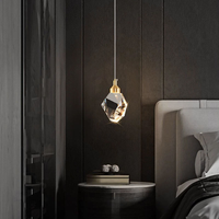 Luminaire suspendu PM populaire de luxe léger pour restaurant, design moderne et minimaliste en cristal, pour table à manger, comptoir de bar, éclairage domestique