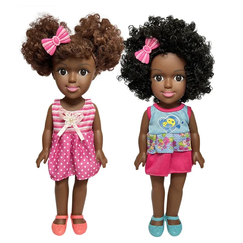 OEM factory price plastic dolls black baby dolls real new design African black girl dolls