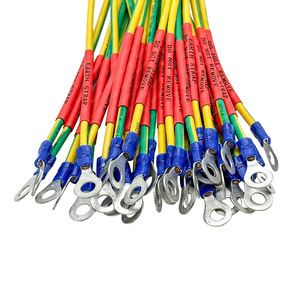 Cable de Cobre Aislado con Terminal de Anillo, 600V, PVC, Conexión de Energía Industrial, Cable Redondo Trenzado para Cableado Eléctrico - Product Image 2