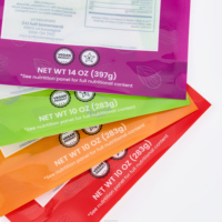 Sachet souple personnalisé en plastique imprimé en gravure, avec fenêtre transparente, refermable, pour snacks, viande séchée, qualité alimentaire PET/PE