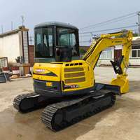 Mini-excavatrice hydraulique sur chenilles Yanmar VIO55 d'occasion de 5 tonnes, d'origine américaine, avec moteur, roulement et boîte de vitesses, à vendre à prix compétitif