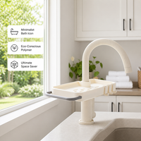 Égouttoir de lavabo amovible ventilé pour éponge et savon