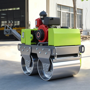 Compacteur routier à double tambour vibratoire, motorisé, vert, facile d'entretien - Product Image 2