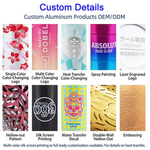 Vaso Reutilizable de Aluminio para Fiestas, con Cambio de Color Metálico, para Bebidas Frías, con su Propio Logotipo, OEM - Product Image 6