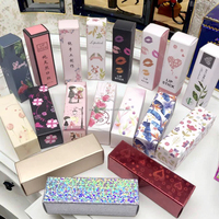 Emballage de boîte de papier de cosmétiques de brillant à lèvres de fantaisie imprimé de logo personnalisé avec votre propre conception