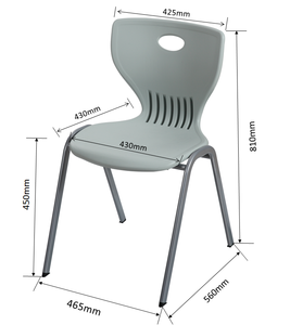 Muebles Escolares Tradicionales de Plástico de Alta Calidad, Silla de Estudiante Sólida de PP para Primaria y <span class=keywords><strong>Secundaria</strong></span> - Product Image 4