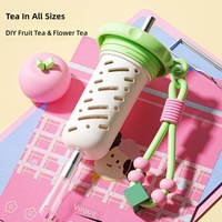 Nouvelle Tasse Thermos Isotherme en Acier Inoxydable pour Fille, Style Mignon, avec Infuseur à Thé et Finition Laquée, Idéale pour Étudiants et Usage Domestique