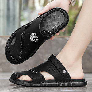 <span class=keywords><strong>Sandalias</strong></span> <span class=keywords><strong>de</strong></span> Cuero Cosidas a Mano para <span class=keywords><strong>Hombre</strong></span>, <span class=keywords><strong>Sandalias</strong></span> Casuales <span class=keywords><strong>de</strong></span> Playa para Vacaciones, Antideslizantes, con Suela <span class=keywords><strong>de</strong></span> <span class=keywords><strong>Goma</strong></span> Suave y Cómoda - Product Image 5