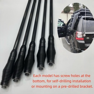 Antena Decorativa Universal para Auto, Todoterreno 4x4, SUV, Camioneta, Modelo Reforzado con Borde Reforzado, Sin Daños, Instalación con Tornillos en el Orificio del Parachoques Delantero - Product Image 1