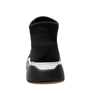 Chaussures chaussettes légères en maille tissée respirante, personnalisables, blanches, décontractées, pour hommes, baskets de sport tendance, OEM - Product Image 5