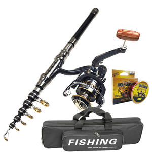 Juego de equipo de caña de pescar de mar de Sección 6/7/8/9/10 de carbono, fundición a larga distancia, cañas giratorias de acción media, carpa, lubina - Product Image 5