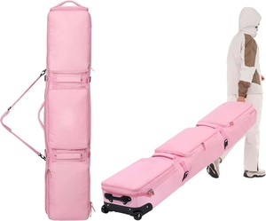 Free sample Single Snowboard and Snowboard <b>Boots</b> Travel Bag Multi-use Rolling Ski Bag Black Snowboard Bag Wheels Handle Straps - Product Image 1