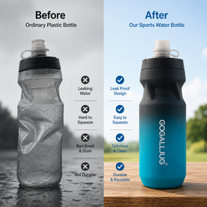 Bouteille <span class=keywords><strong>de</strong></span> sport pliable en plastique avec logo personnalisé 610 ml |   Bouteille d'eau pliable sans BPA, anti-fuite, compressible, pour la salle <span class=keywords><strong>de</strong></span> sport et le cyclisme - Product Image 5