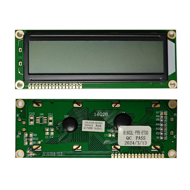 Long Bar 1602 16x2 Character COB LCD Display Module 3.3V/5.0V STN Positive/Negative with LED Backlight Brightness 300