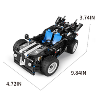 Blocs de construction 2 en 1, voiture de police SWAT armée, modèle de véhicule militaire spécial transformable, jouet technique en briques à monter soi-même