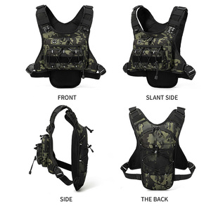 Sac de poitrine pour course à pied, gilet d'hydratation pour cyclisme, randonnée, course à vélo, marathon, sac de sport tactique pour hommes et femmes, sac à dos de camping - Product Image 5