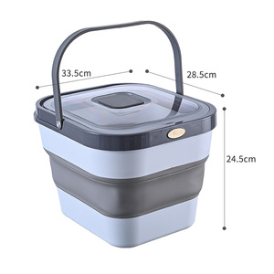 Multifunctional Folding Silicone Dog Food Storage Container Lightweight Rice Treats Kitchen <strong>Jar</strong> with Lid for <strong>Kids</strong> - Product Image 1