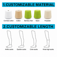 Chaussettes de football personnalisables pour enfants, antidérapantes, pour terrains synthétiques, entraînements d'académie de printemps, tricotées sur le dessous, personnalisables