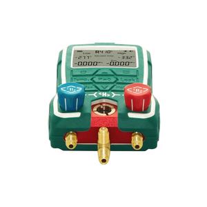 صمام طاولة مزدوج عالي الدقة ، ومقاسان مع خرطوم شحن لمقياس ضغط التبريد - Product Image 3