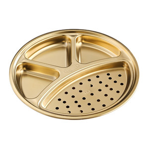 จานแบ่งซอสปิ้งย่างสไตล์เกาหลี สแตนเลส 304 ทนทานต่อการกัดกร่อน ใช้สำหรับอาหาร - Product Image 4