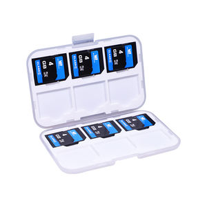 Mini portable SD memory card case 12SD memory card plastic case