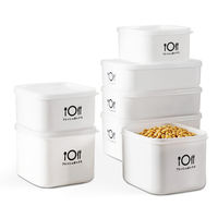 Récipients de stockage d'aliments frais Conteneurs de boîte à lunch de préparation de repas de soupe Récipients en plastique étanches pour micro-ondes sans BPA avec couvercles
