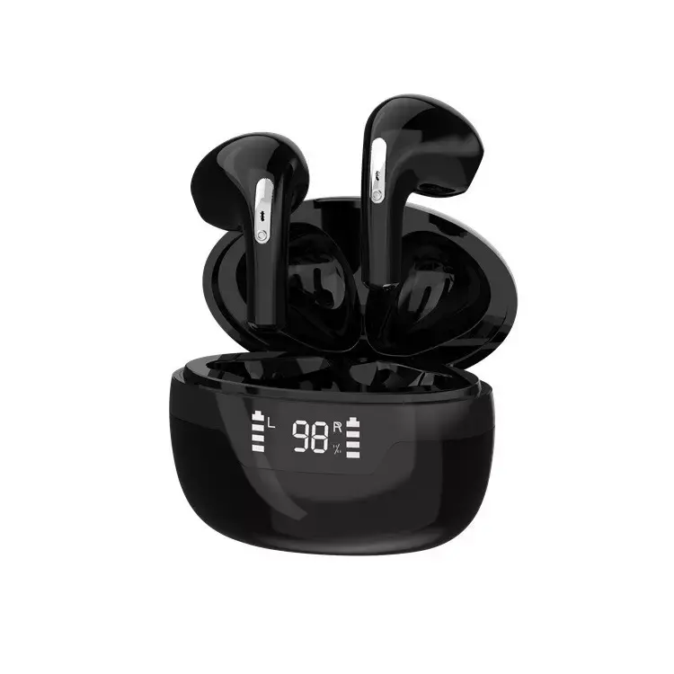 new style J97 led light wireless sports in ear earphones headphones with mic