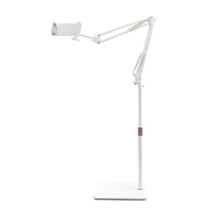 Venta caliente nueva placa base cuadrada 360 ° soporte universal retráctil de Pie ajustable para teléfonos y tabletas - Product Image 1