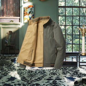 Chaqueta Bomber Personalizada para Hombre, 100% Algodón, con Cierre, Cuello Redondo, Tejida, Informal, para Primavera/Invierno, Trabajo, Suministro ODM, Lavada, de Secado Rápido y Transpirable - Product Image 2