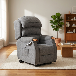 Electric Recliner Sofa Dual Motor <b>Zero</b> Gravity with Movable Casters, Full Metal Frame Comfortable Sofa living room furniture - Product Image 2