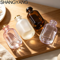 Bouteille diffuseur à roseaux personnalisée couleur noire, blanche, marron, 50 ml, 120 ml, 150 ml, 200 ml, 500 ml, en verre avec boîte