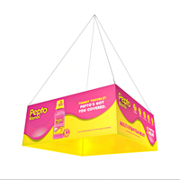 Bannière suspendue pour salon professionnel EYOU 2026, personnalisée, imprimée, en aluminium, avec éclairage LED, durable, pour exposition, bannière de plafond