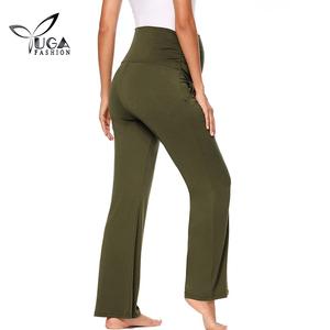 Ropa de maternidad, ropa de mujer, pantalones largos deportivos de punto sólido, pantalones de Yoga suaves elásticos para embarazadas personalizados con bolsillos - Product Image 6