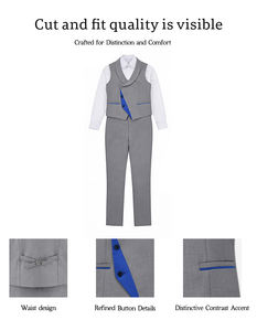 Traje de caballero personalizado OEM ODM para hombre, traje formal de negocios - Product Image 4