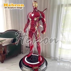 Figurine Marvel grandeur nature, personnage de <span class=keywords><strong>super</strong></span>-héros, sculpture <span class=keywords><strong>Iron</strong></span> <span class=keywords><strong>Man</strong></span> MK50 avec ailes, décoration, statue en résine - Product Image 5