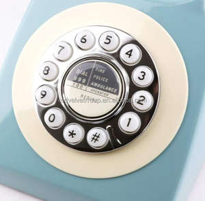 Téléphone classique Antique à cadran rotatif 1930s ancien <span class=keywords><strong>mode</strong></span> filaire téléphone d'affaires bureau à domicile téléphone fixe rétro Vintage - Product Image 2