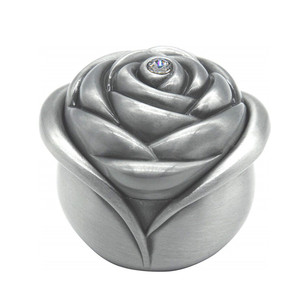 2026 <strong>Ceramic</strong> Gift Boxes Rose Flower Style Antique Women Trinket <strong>Jewelry</strong> Gift <strong>Box</strong> Necklace Earrings Ring Storage Case, Sliver, Small - Product Image 1