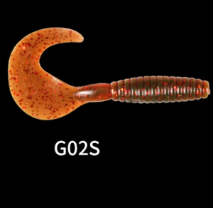 Señuelo de Pesca con Forma de Gusano, Cola Rizada, 60mm, 2.4g, Hundimiento Lento, Suave, 14 Piezas - Product Image 5
