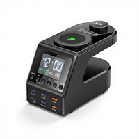 Grenzüberschreitend Meistverkaufte Mobiltelefon Kabellose Ladestation Multi-Port Typ-C Desktop-Ladestation All-in-One Smart Digital