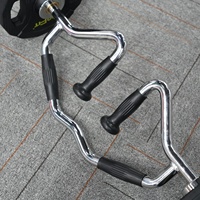 Barre de musculation VIGFIT Bi-Tri-Trap avec poignées en caoutchouc, barre hexagonale multi-usages pour soulevé de terre / barre de triceps, barre de musculation OB pour l'haltérophilie