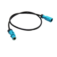 Cable Ethernet Automotriz Impermeable HSD Z-Code Hembra a Hembra de 4 Pines, Original Rosenberger D4K14A-1D5A5-Z, Alta Velocidad LVDS