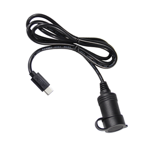 Type-C Car Charger 16AWG Easy Carry 1-Year Warranty Voltage Monitoring 12-24V Cigarette Lighter <b>Extension</b> Cord Power Converter - Product Image 1