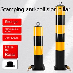 Colonne de signalisation épaissie HDLZ-114, non réfléchissante, anti-collision routière, équipement de circulation, poteau de signalisation mobile amovible - Product Image 2