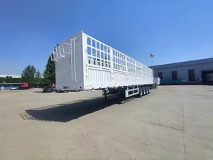 Remolque de plataforma plana con vallas de 3 ejes y 60 toneladas para carga abierta, fabricado en China / Semirremolque con vallas / Semirremolque de plataforma con vallas - Product Image 5